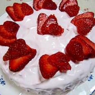 ♪ほんのりピンク☆母の日ケーキ♪